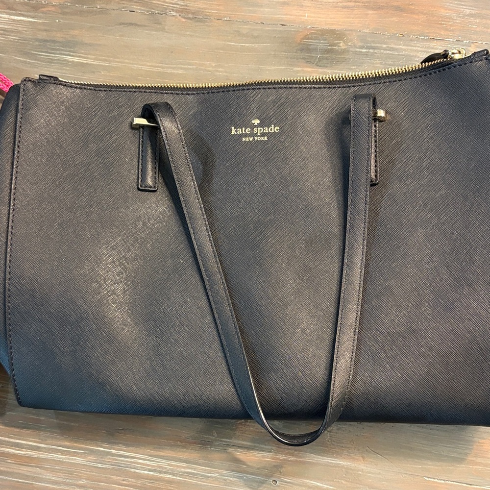 Kate Spade Navy Saffiano Leather Tote